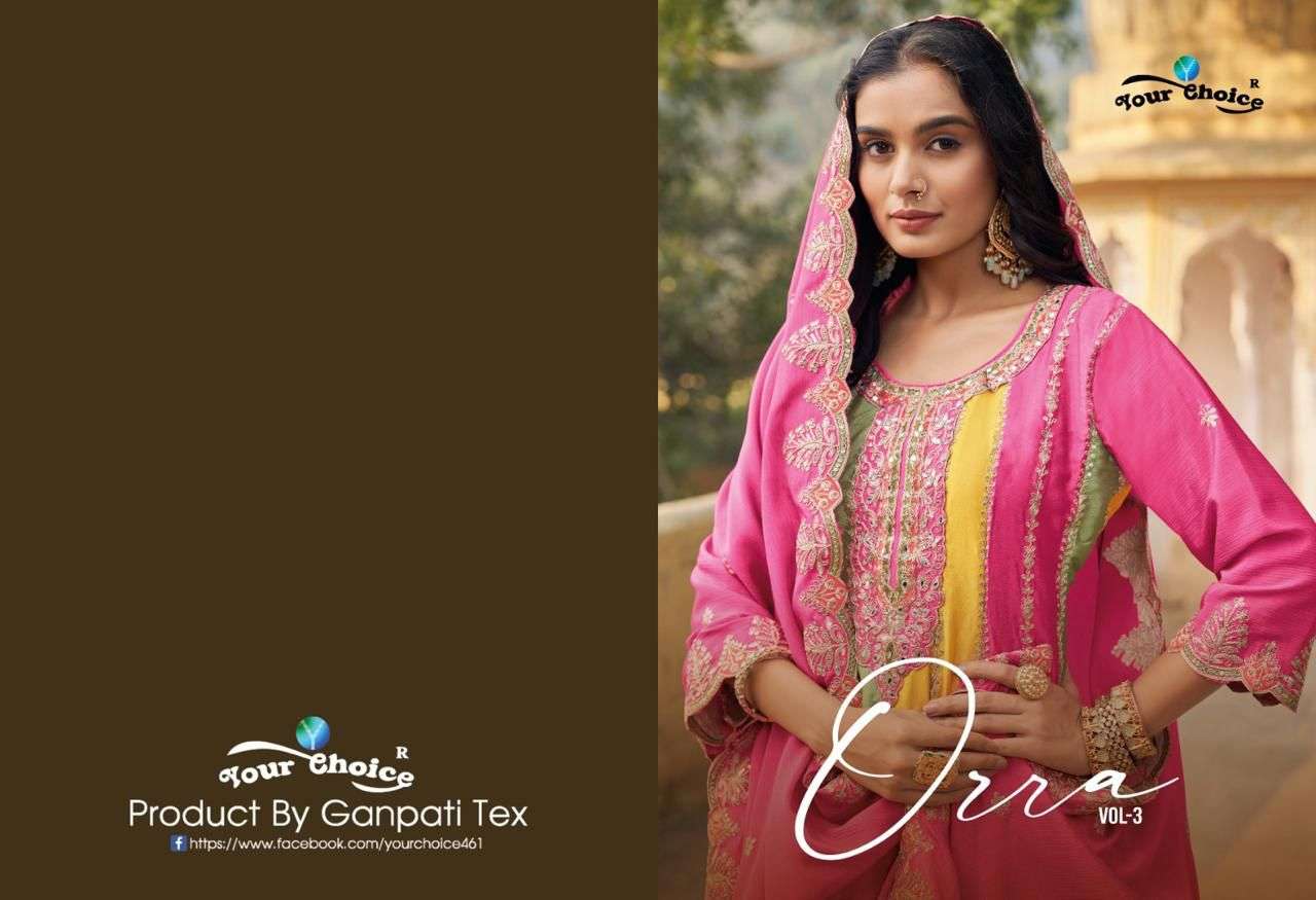 YOUR CHOICE PRESENTS NEW CATALOUGE ORRA-3 || 3PCS CONECPT 