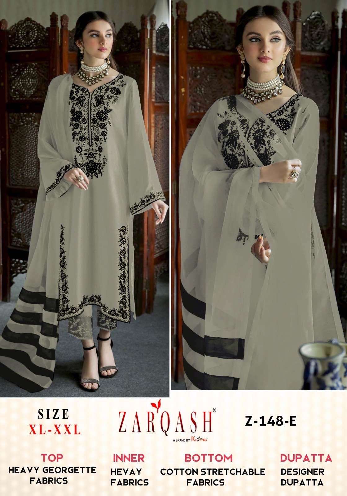ZARQASH BRAND LAUNCH NEW CATALOUGE D.NO:- Z 148-E