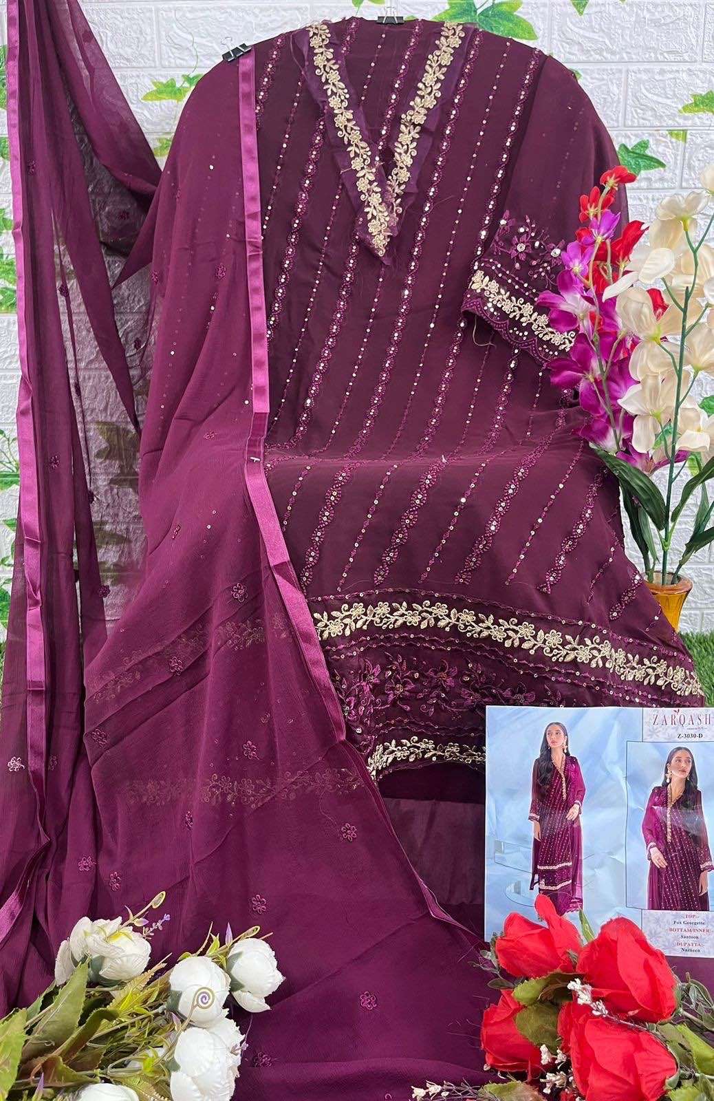 ZARQASH BRAND PRESENTS NEW CATALOUGE D.NO- Z-3030