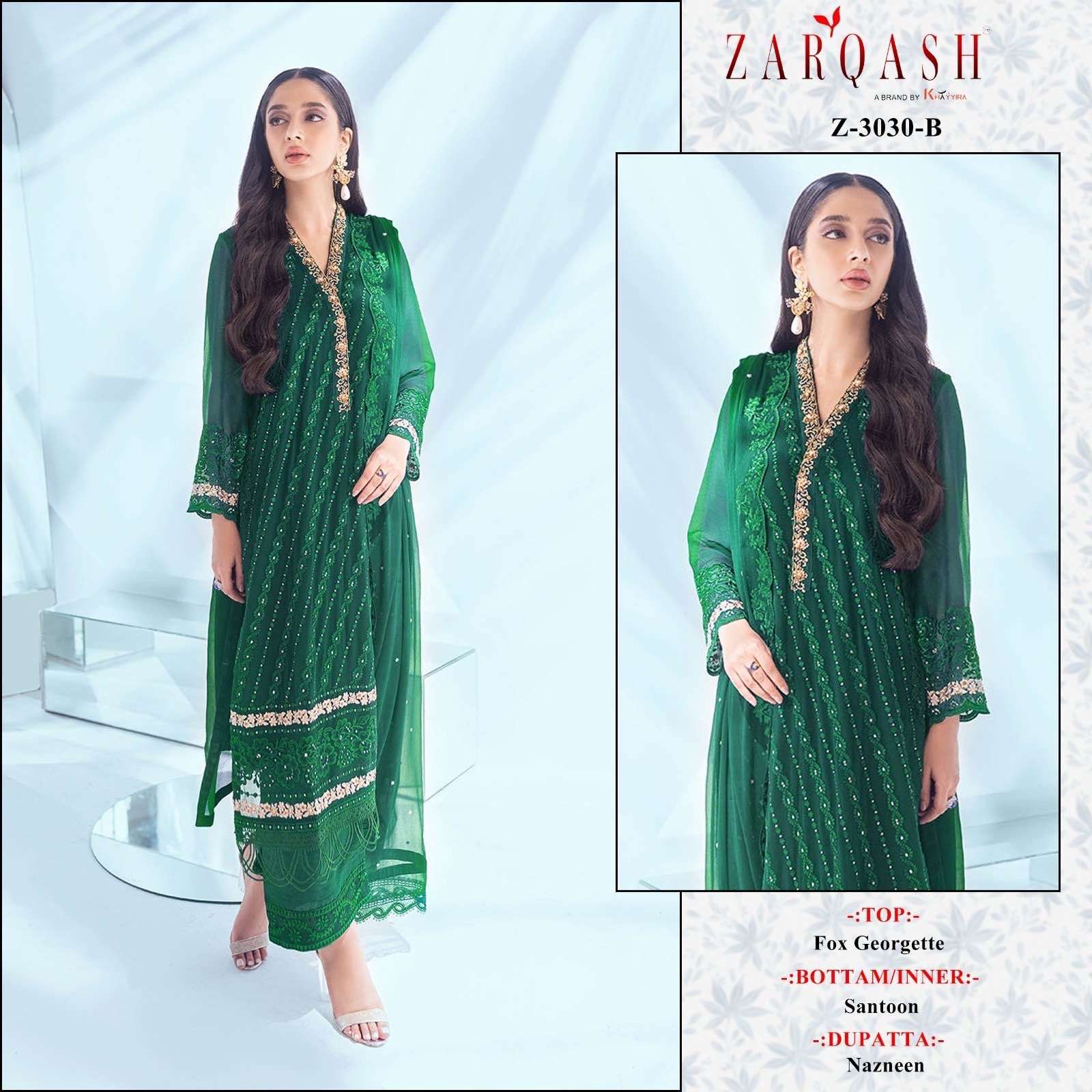 ZARQASH BRAND PRESENTS NEW CATALOUGE D.NO- Z-3030