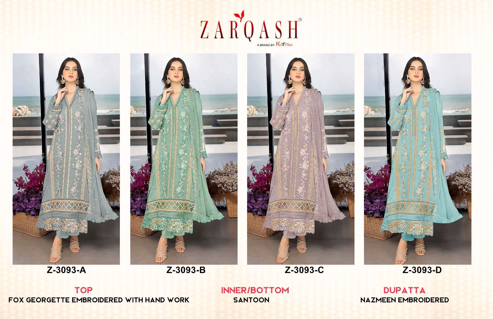 ZARQASH BRAND PRESENTS NEW CATALOUGE DESIGN NO-Z 3093