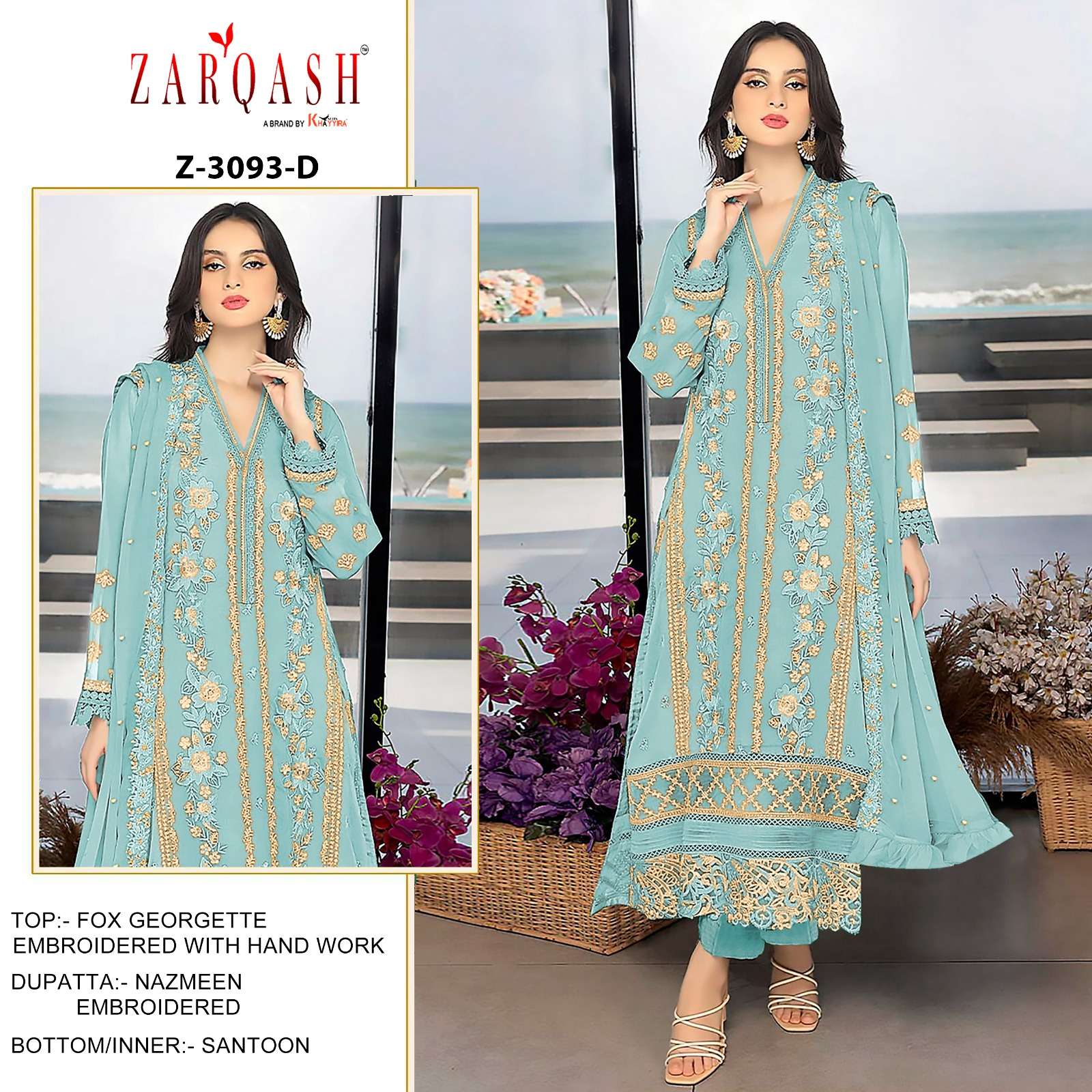 ZARQASH BRAND PRESENTS NEW CATALOUGE DESIGN NO-Z 3093