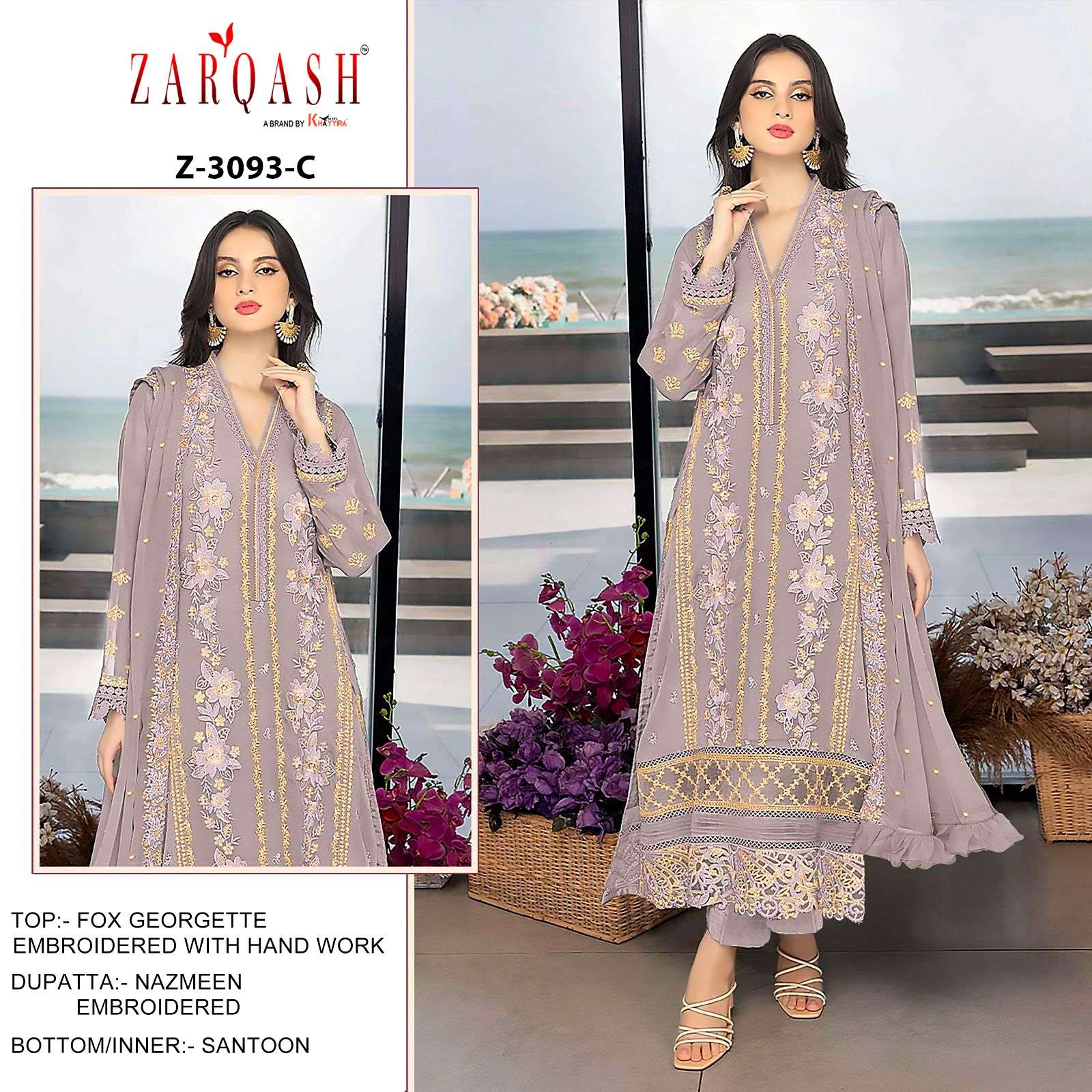 ZARQASH BRAND PRESENTS NEW CATALOUGE DESIGN NO-Z 3093