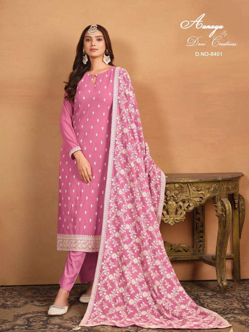 AANAYA PRERENST NEW CATALOUGE  AANAYA VOL-184 DESIGN NO-8401