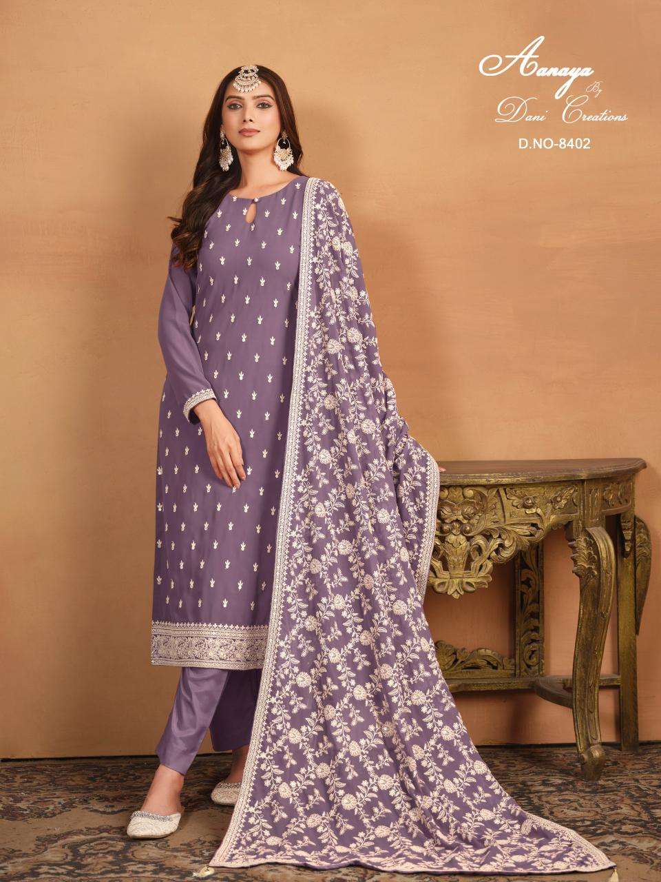 AANAYA PRERENST NEW CATALOUGE  AANAYA VOL-184 DESIGN NO-8402