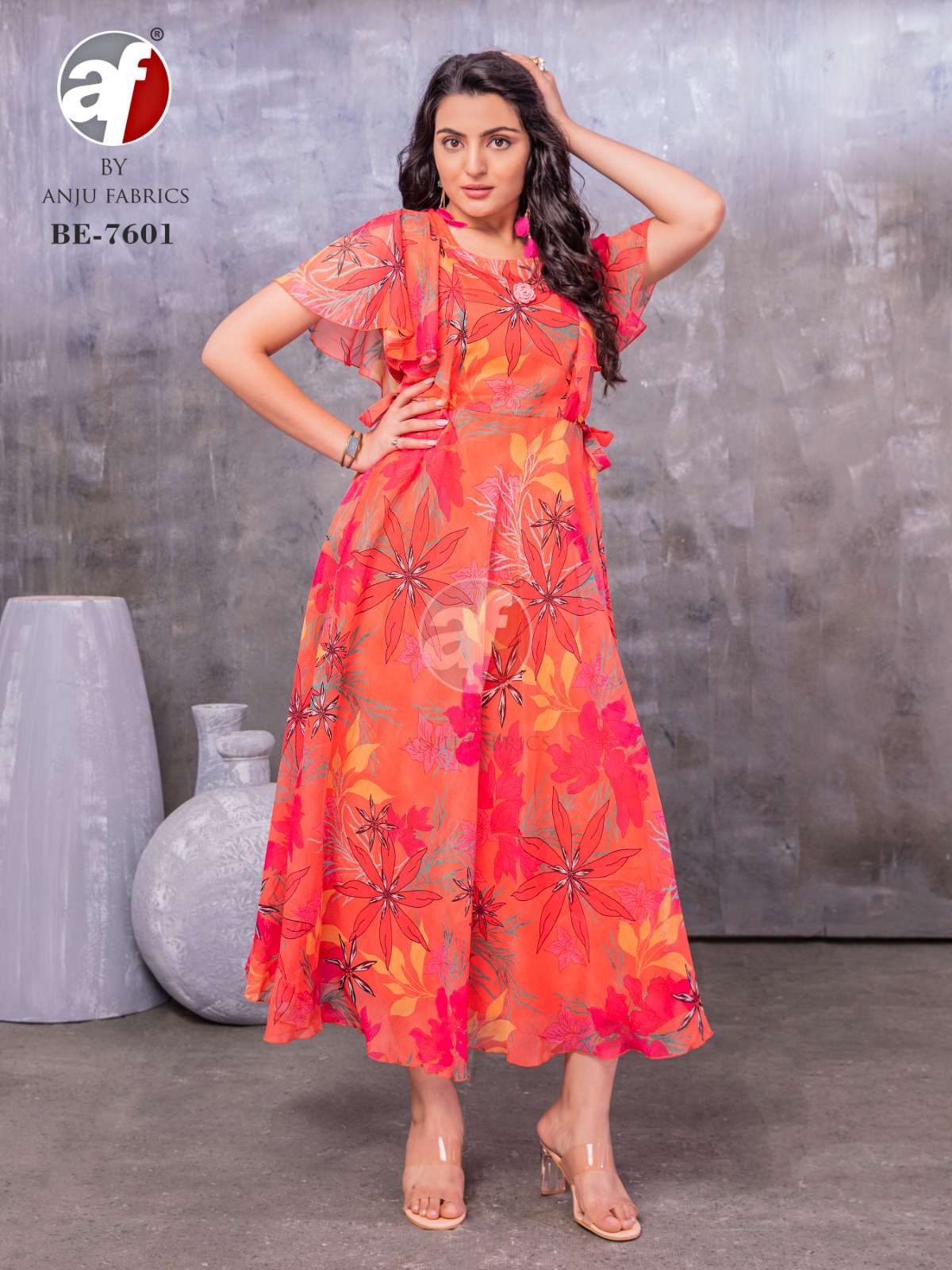 ANJU FABRIC PRESENTS NEW CATALOUGE D.NO:-BE 7601