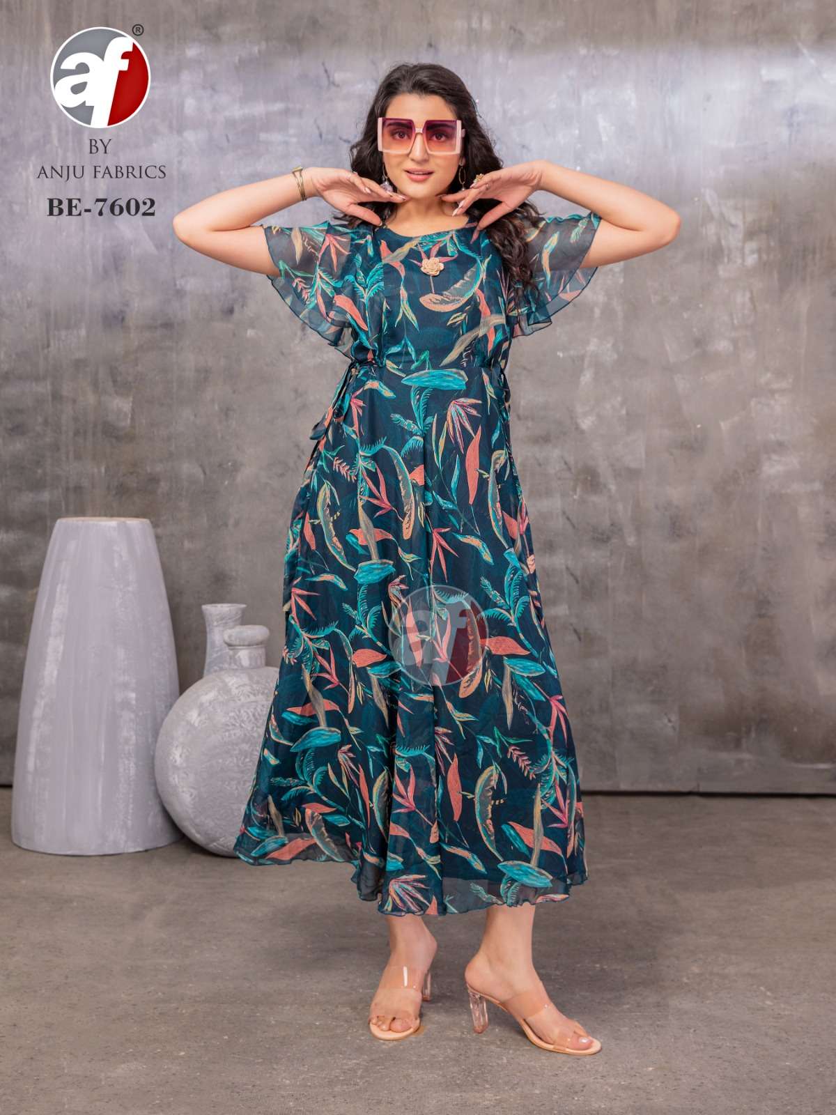 ANJU FABRIC PRESENTS NEW CATALOUGE D.NO:-BE 7602