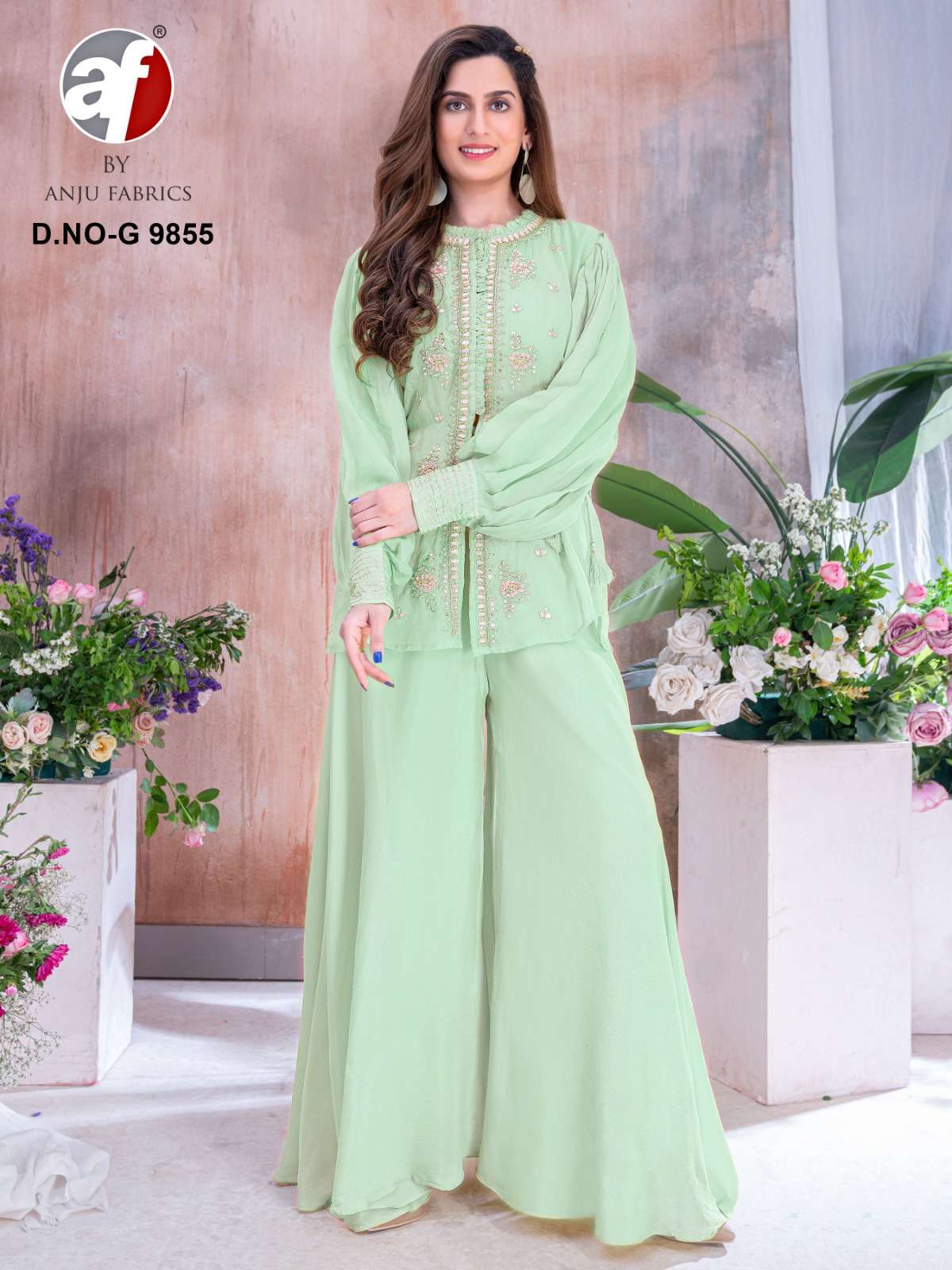 ANJU FABRIC PRESENTS NEW CATALOUGE D.NO:- G 9855