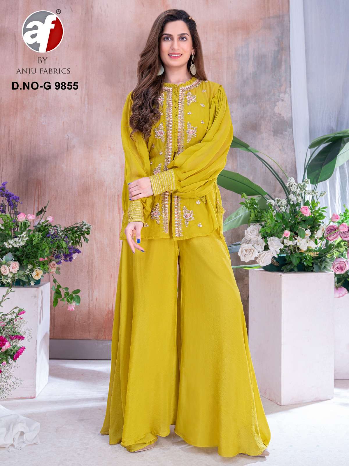 ANJU FABRIC PRESENTS NEW CATALOUGE D.NO:- G 9855