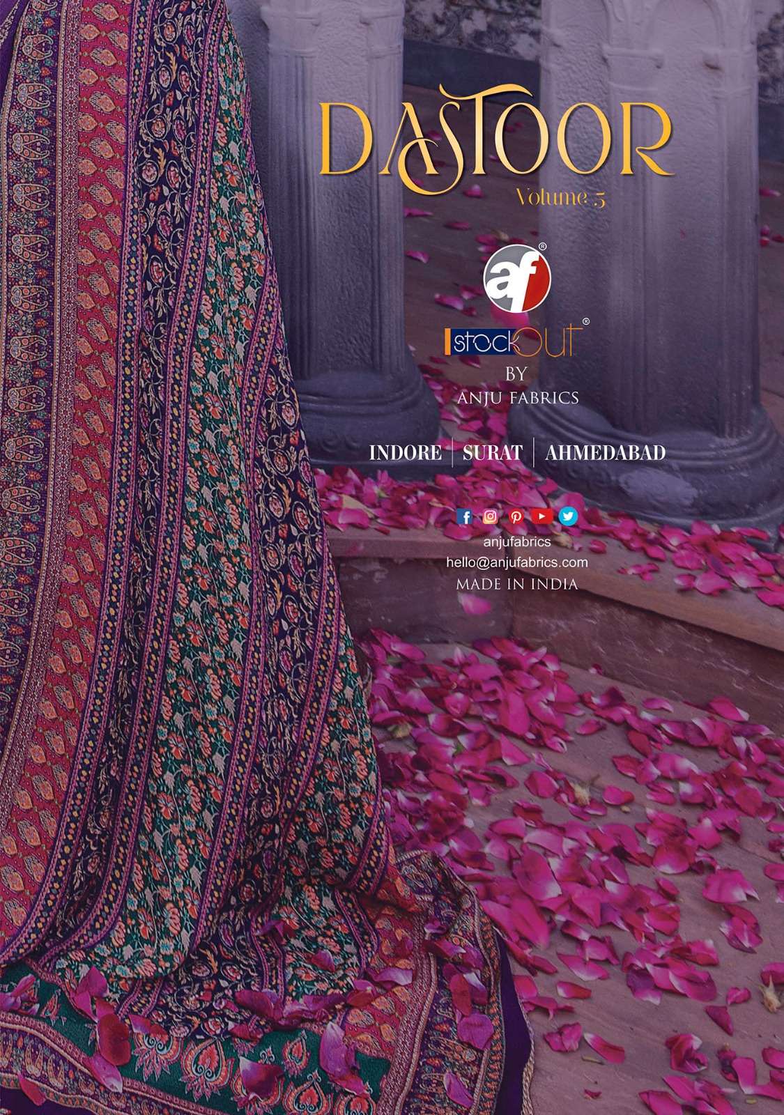 ANJU FABRIC PRESENTS NEW CATALOUGE DASTOOR VOL-5