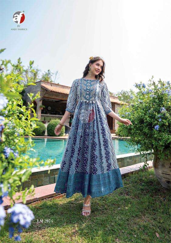 ANJU FABRIC PRESENTS NEW CATALOUGE LIME LIGHT VOL-2 DESIGN NO-2974