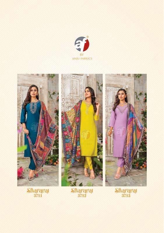 ANJU FABRIC PRESENTS NEW CATALOUGE SHARARAT VOL-6