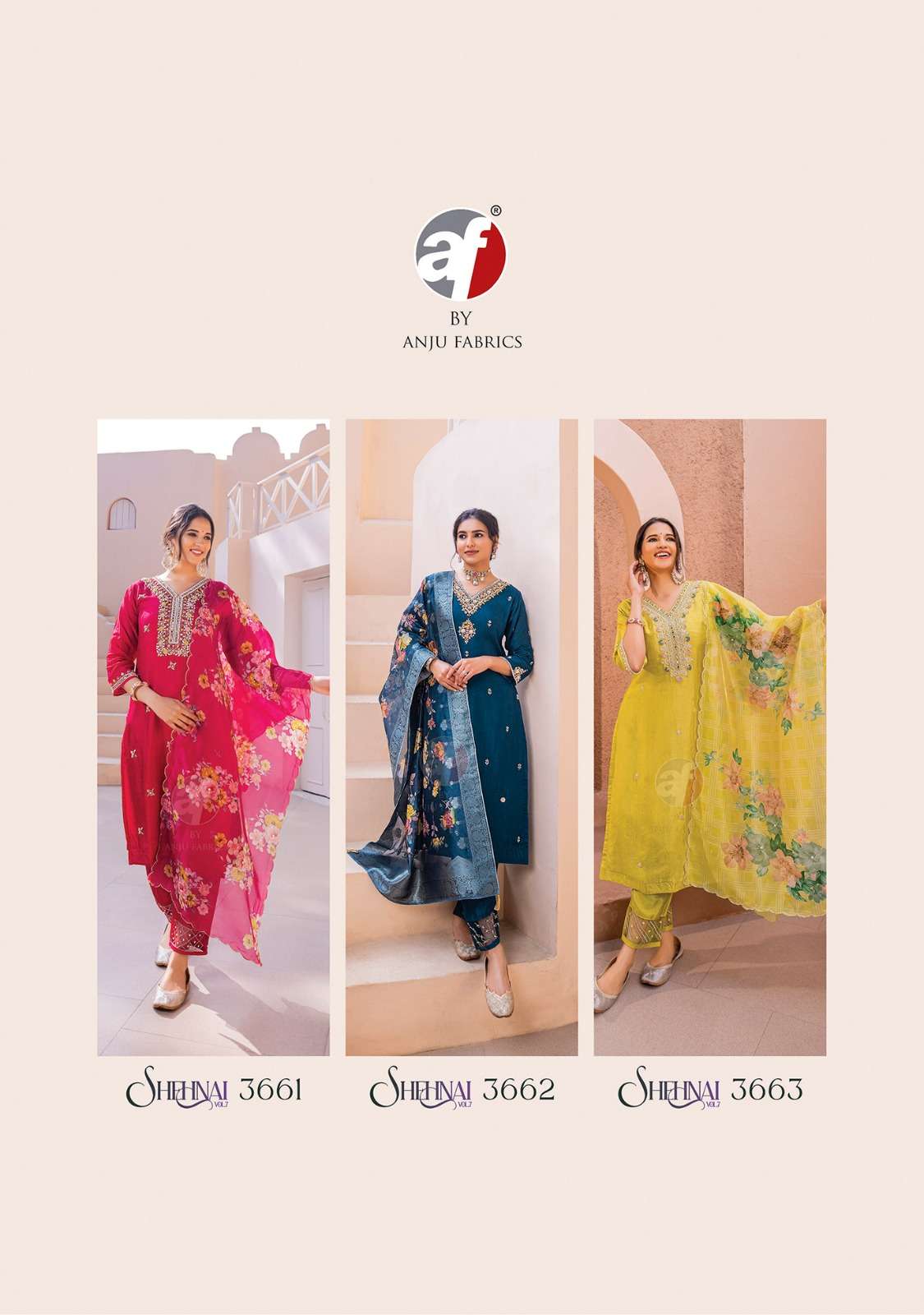 ANJU FABRIC PRESENTS NEW CATALOUGE SHEHNAI VOL-7