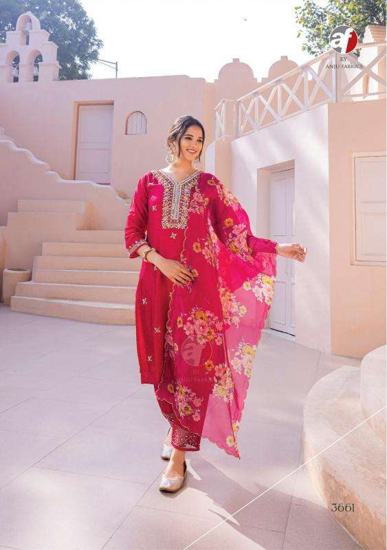 ANJU FABRIC PRESENTS NEW SINGLE CATALOUGE SHEHNAI VOL-7 D.NO-3661