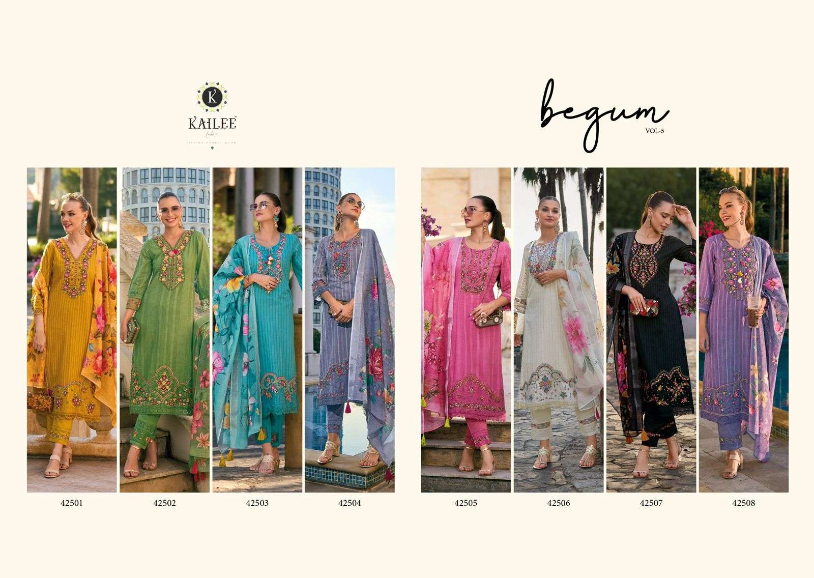 KAILEE FASHION PRESENTS NEW CATALOUGE BEGUM VOL-5 