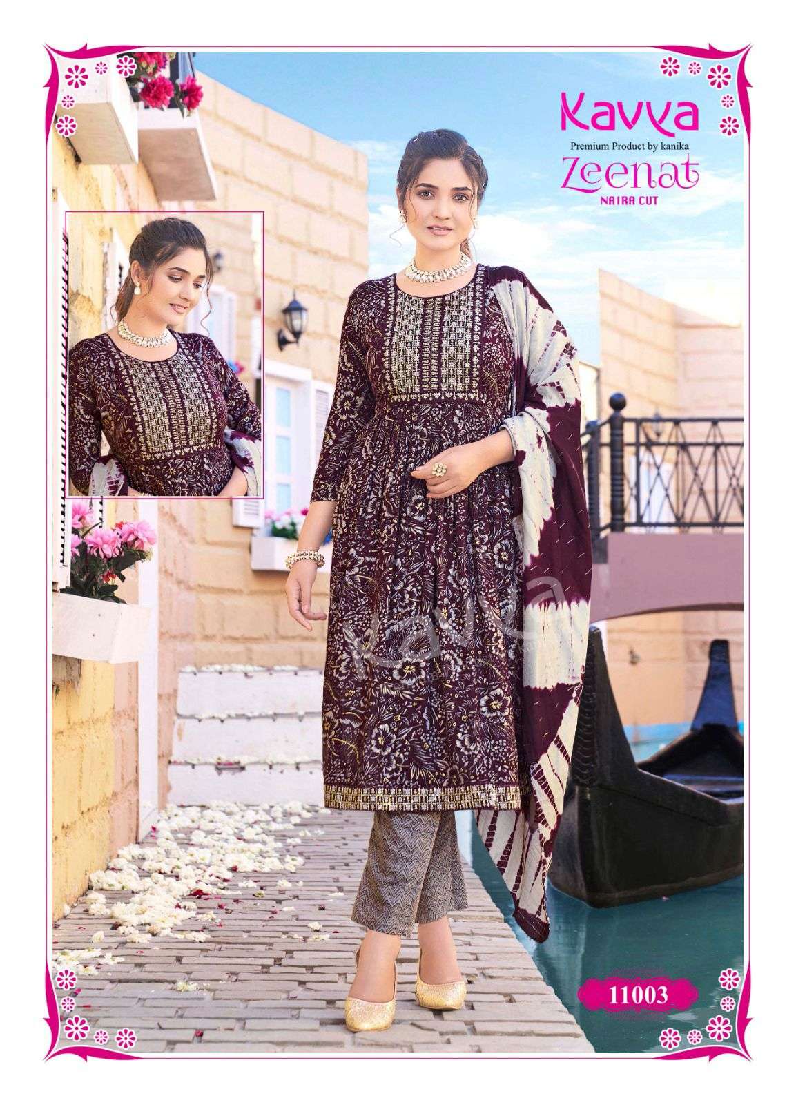 KAVYA PRESENTS NEW CATALOUGE ZEENAT VOL 11 DESIGN NO-11003