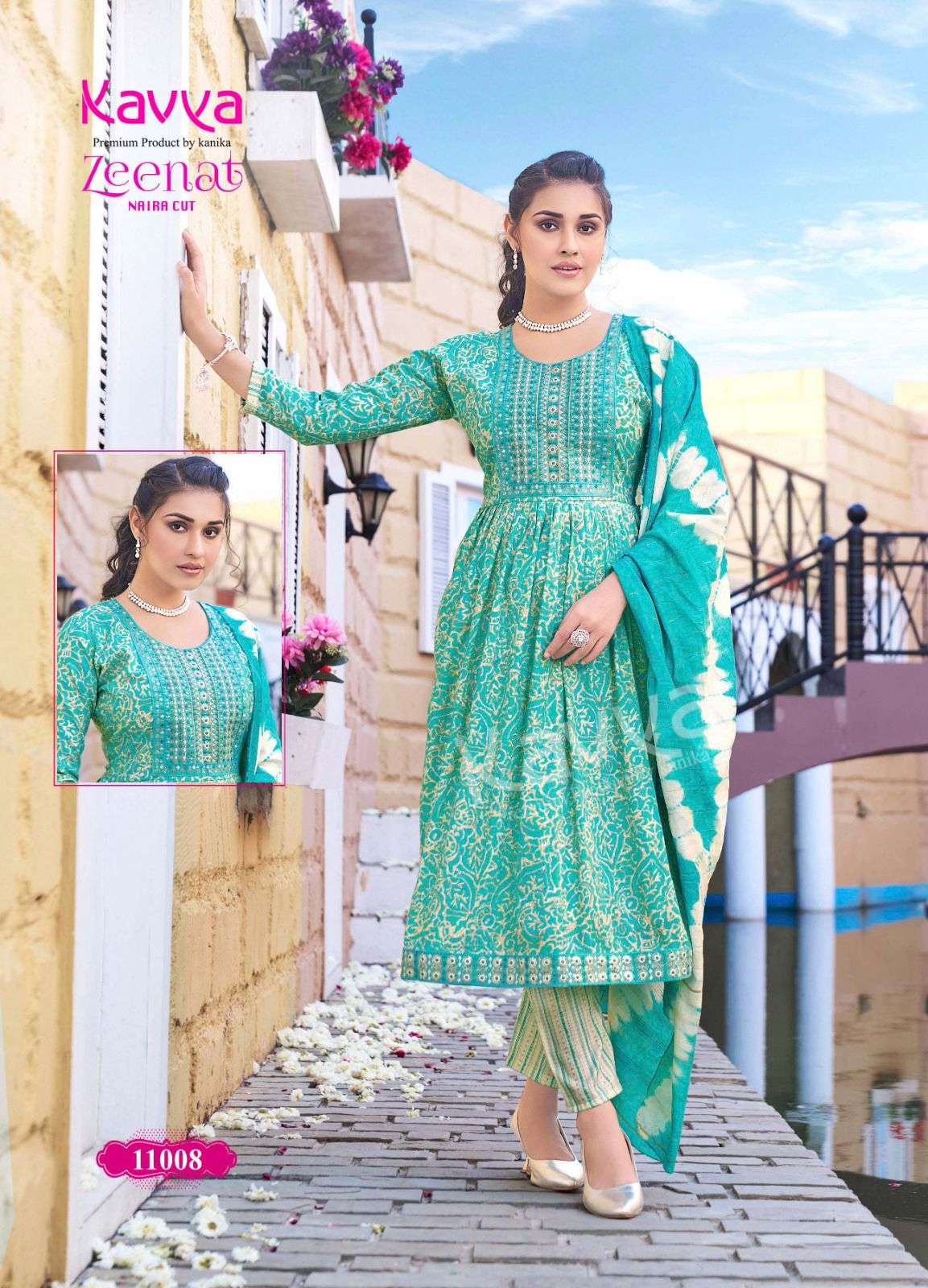 KAVYA PRESENTS NEW CATALOUGE ZEENAT VOL 11 DESIGN NO-11008