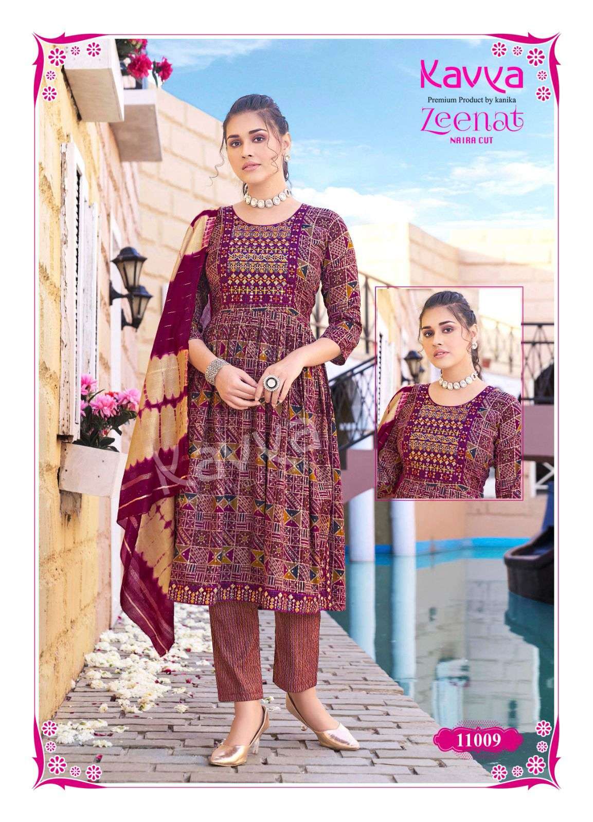 KAVYA PRESENTS NEW CATALOUGE ZEENAT VOL 11 DESIGN NO-11009