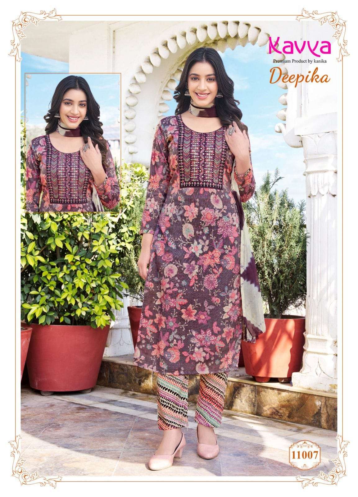 KAVYA PRESENTS NEW SINGLE CATALOUGE DEEPIKA VOL-11 DESIGN NO-11007