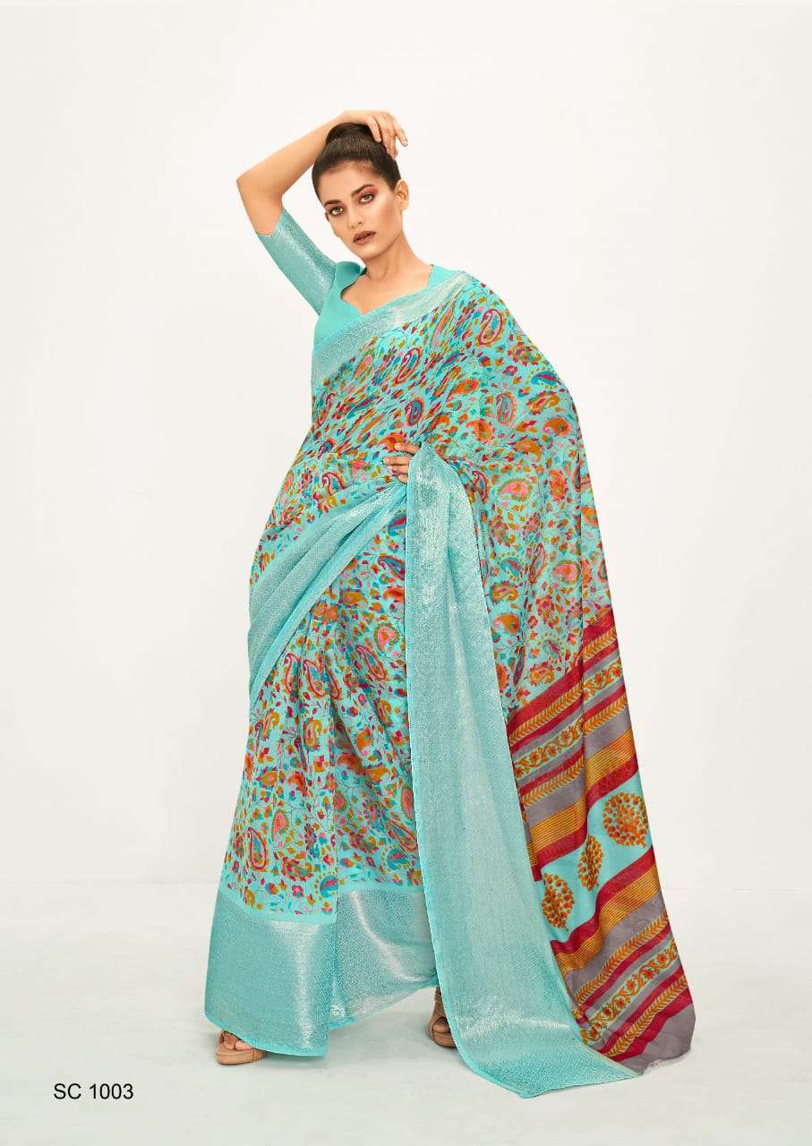 LD PRESENTS NEW SINGLE CATALOUGE SILVER CHANDERI DESIGN NO-1003