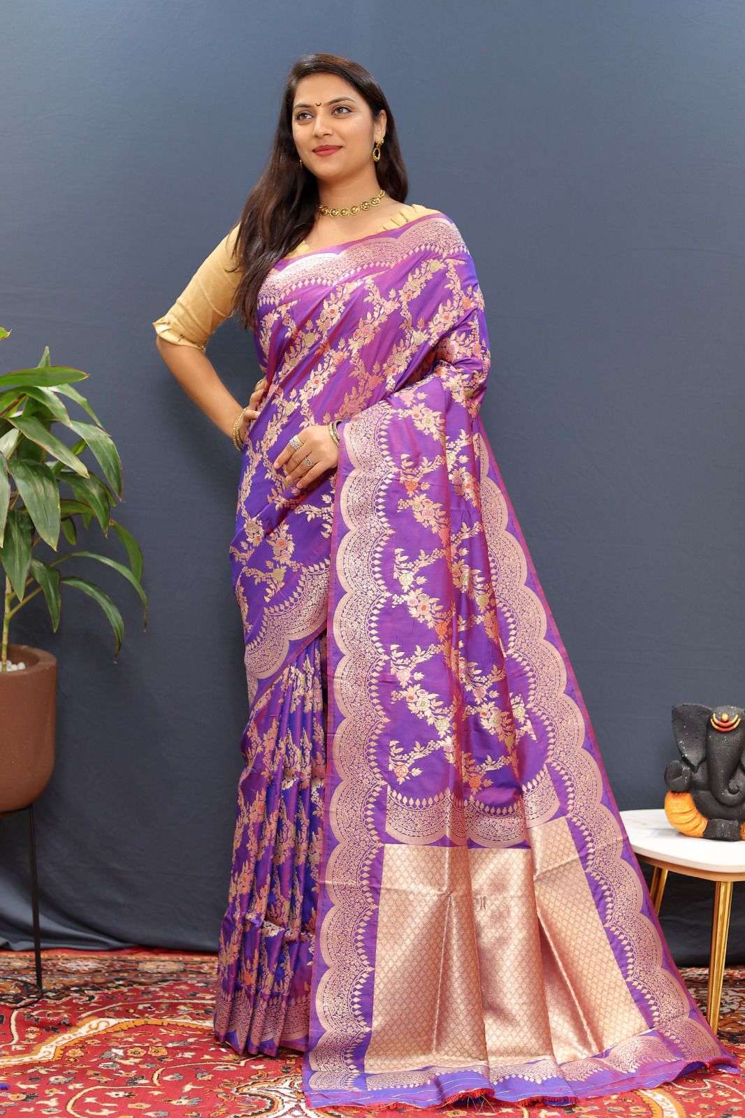 LUCACCI DESIGNER PRESENTS NEW CATALOUGE JALAR SILK DESIGN NO-5003