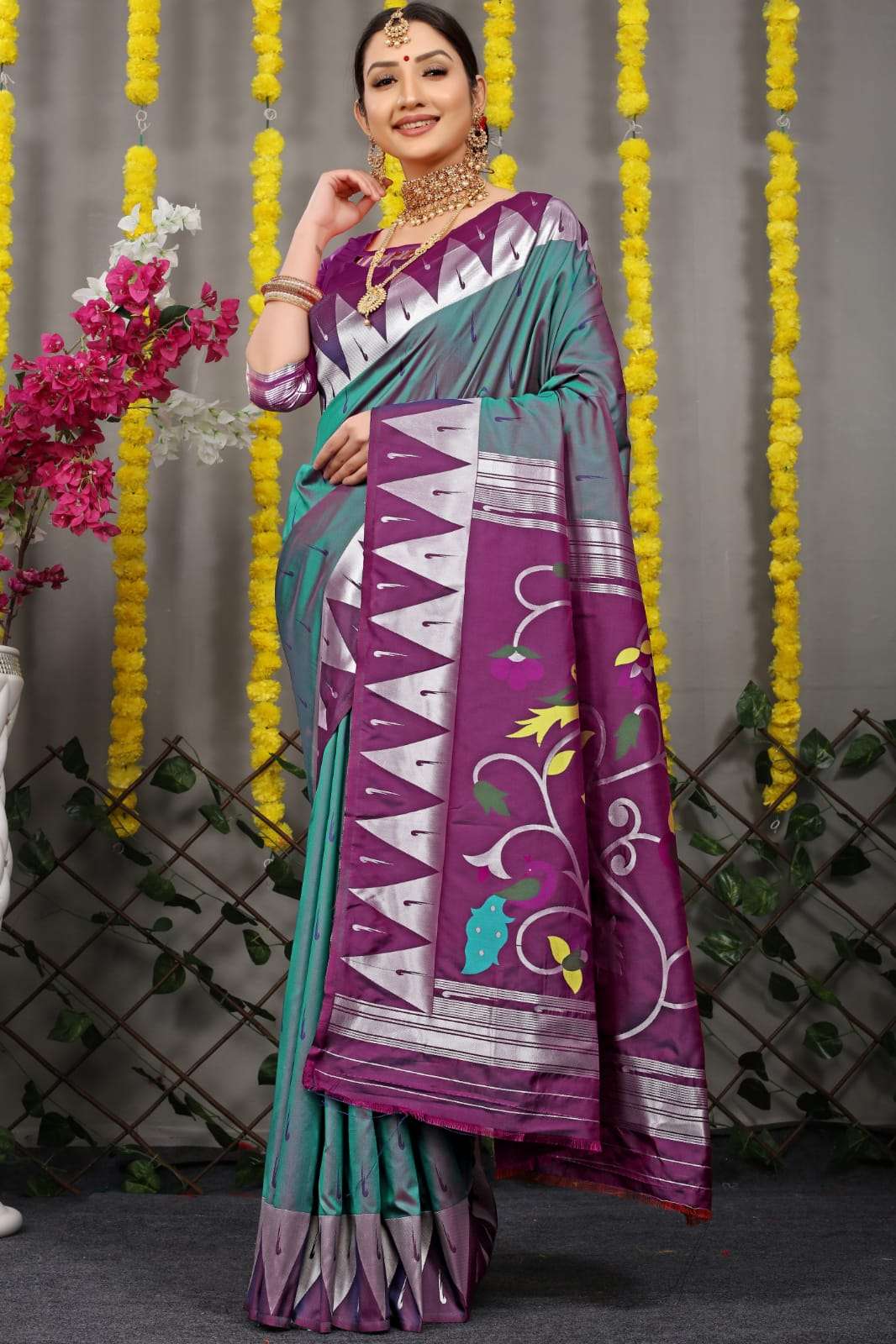 LUCACCI DESIGNER PRESENTS NEW CATALOUGE MUNIYA PAITHANI DESIGN NO-03