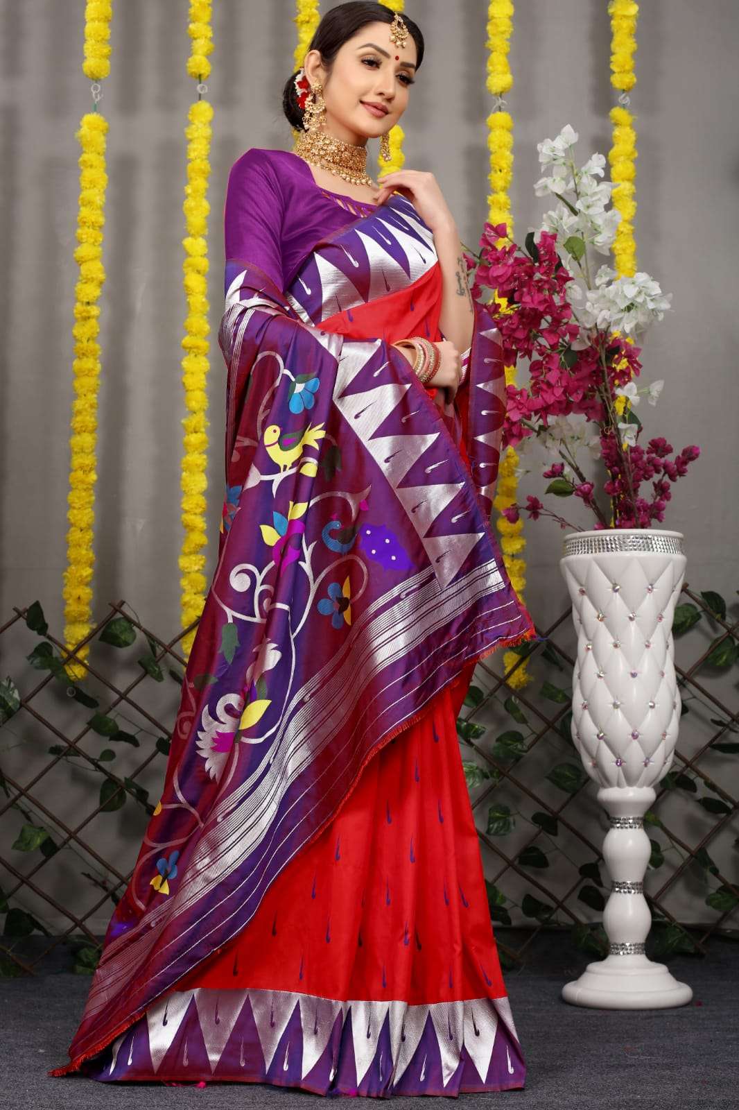 LUCACCI DESIGNER PRESENTS NEW CATALOUGE MUNIYA PAITHANI DESIGN NO-08