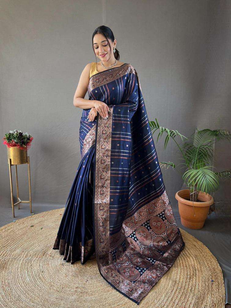LUCACCI DESIGNER PRESENTS NEW CATALOUGE NIDHI COLOR-BLU