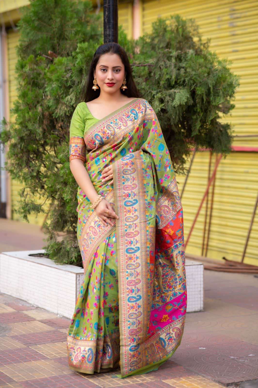 LUCACCI DESIGNER PRESENTS NEW SINGLE CATALOUGE KASHMIRI MANGO , GREEN