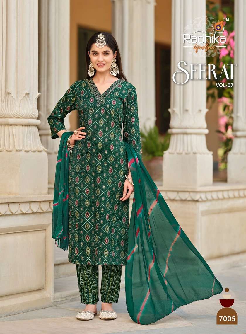 RADHIKA LIFESTYLE PRESENTS NEW CATALOUGE SEERAT VOL7