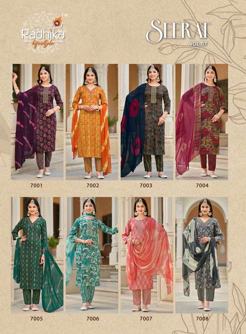 RADHIKA LIFESTYLE PRESENTS NEW CATALOUGE SEERAT VOL7