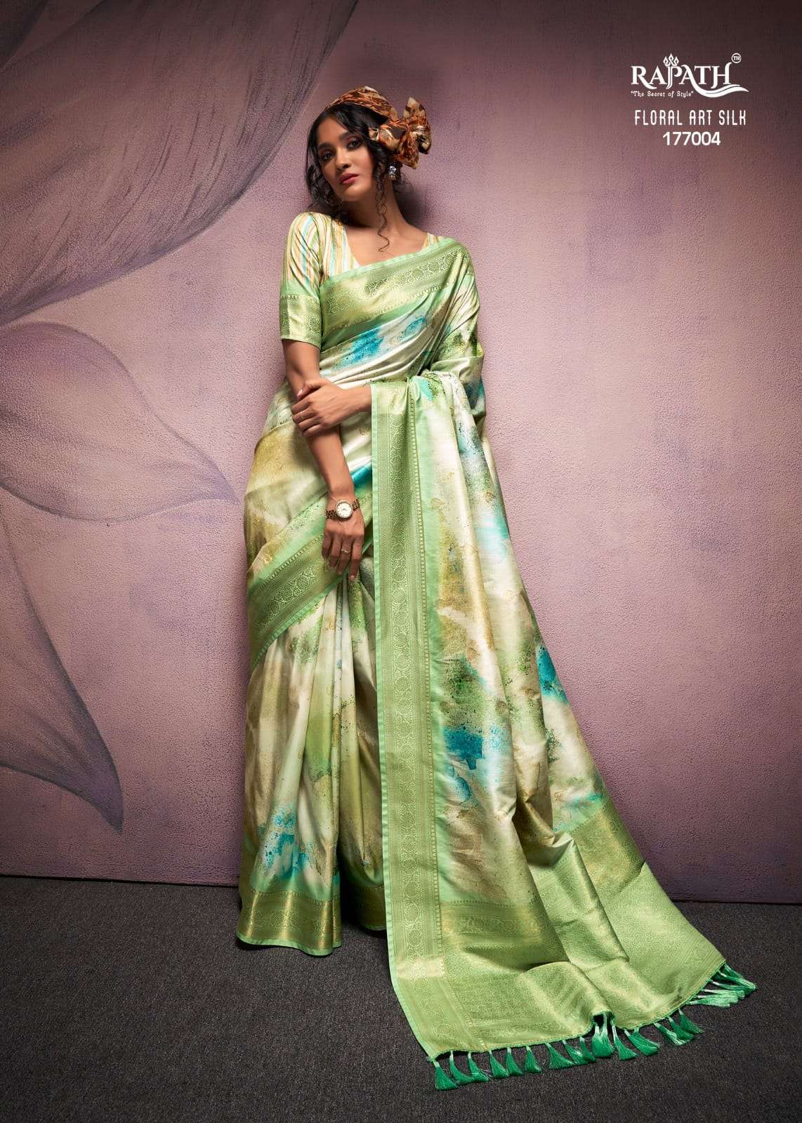 RAJPATH PRESENTS NEW CATALOUGE RANGREZA SILK DESIGN NO-177005