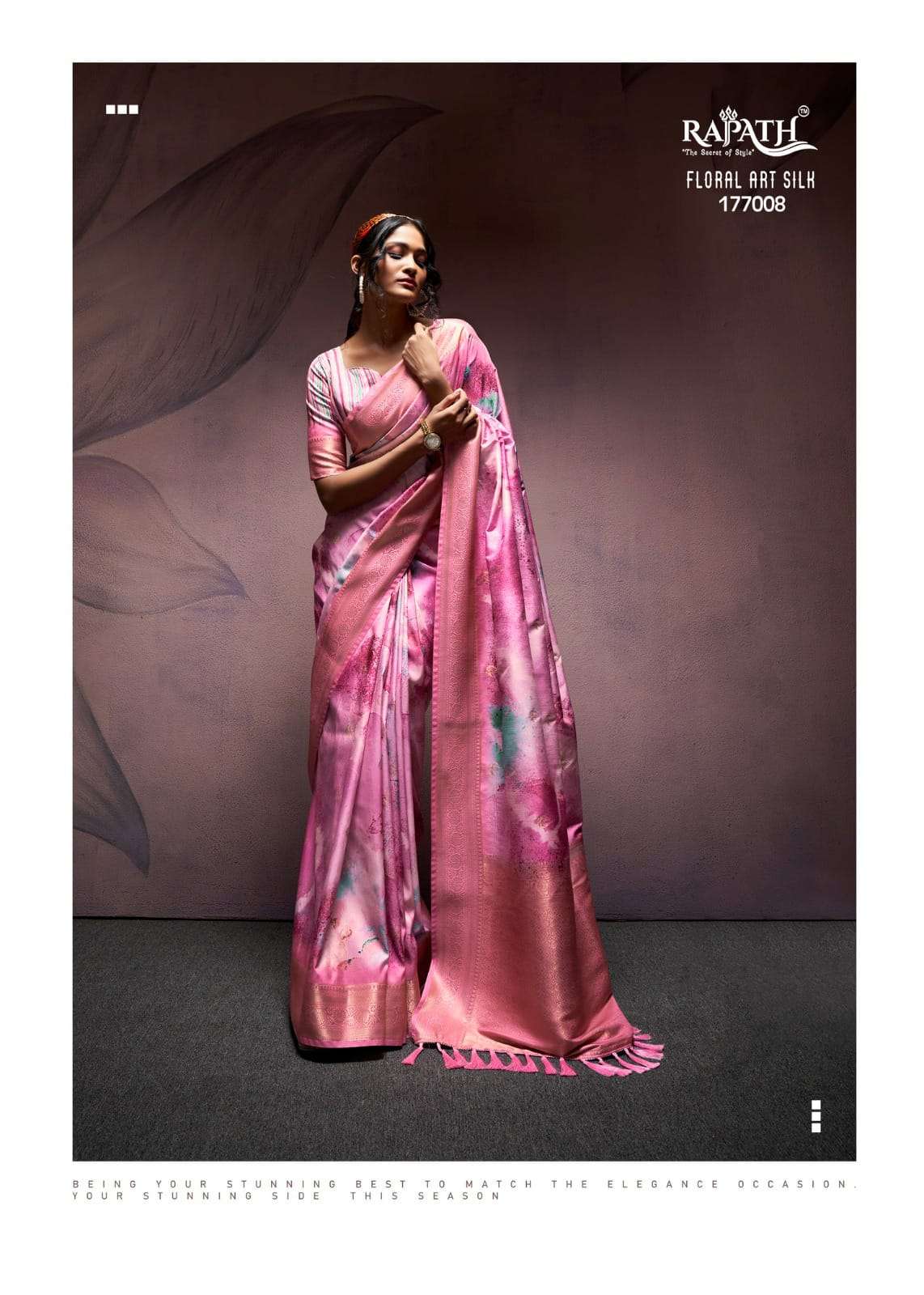 RAJPATH PRESENTS NEW CATALOUGE RANGREZA SILK DESIGN NO-177009