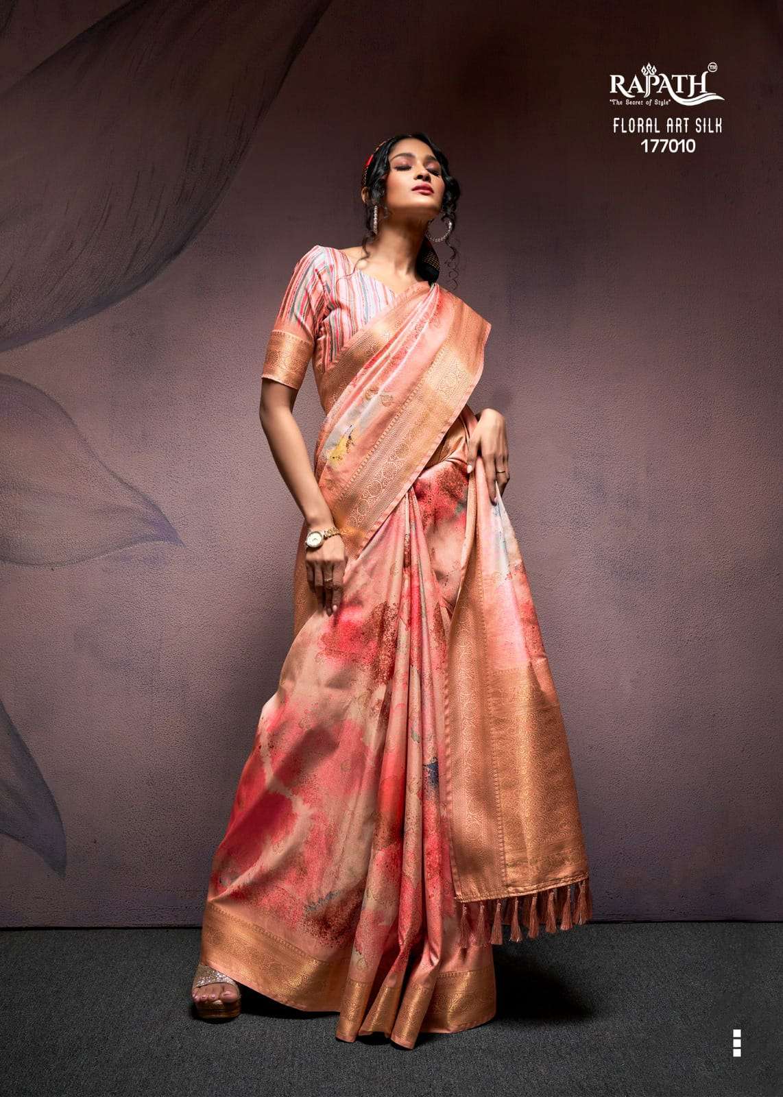 RAJPATH PRESENTS NEW CATALOUGE RANGREZA SILK DESIGN NO-177010