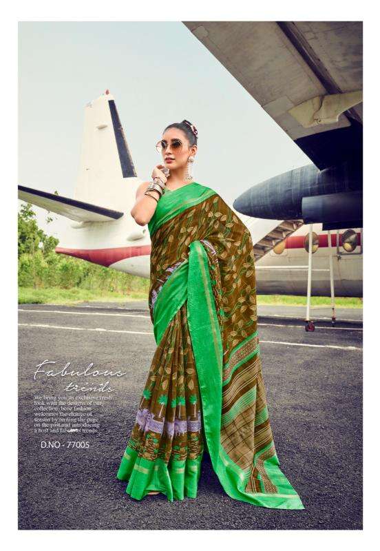 SIDDHANTH PRESENTS NEW CATALOUGE MUSLIN TASSAR DESIGN NO-77005