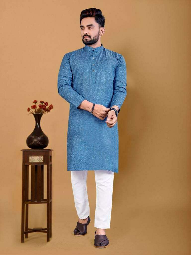 TEXOFAB PRESENTS NEW CATALOUGE COTTON KURTA COLOR-BLUE