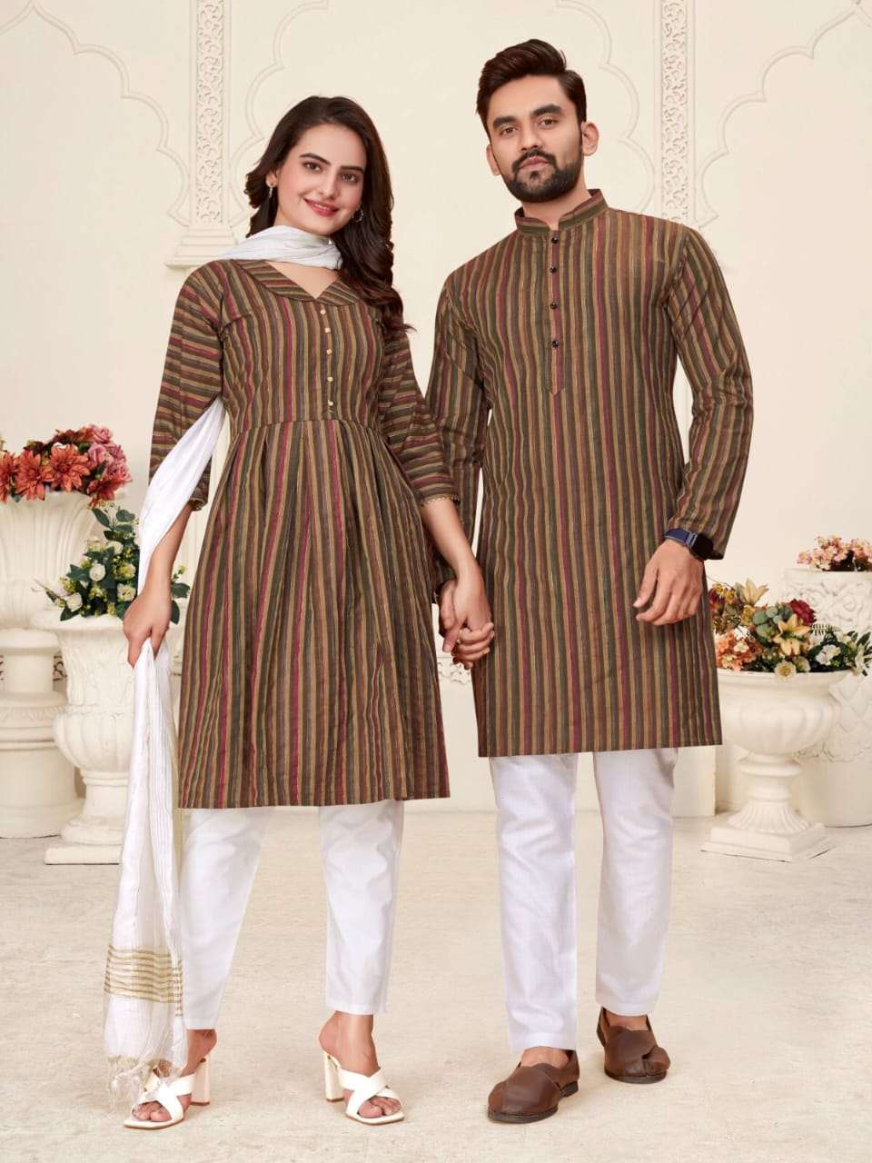 TEXOFAB PRESENTS NEW CATALOUGE DHRUV-TARA COLOR-COFFEE