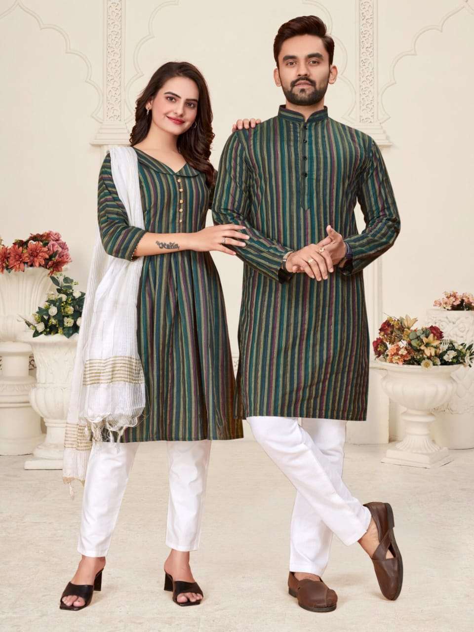 TEXOFAB PRESENTS NEW CATALOUGE DHRUV-TARA COLOR-GREEN