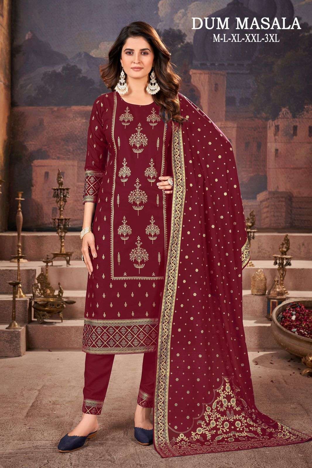 TEXOFAB PRESENTS NEW CATALOUGE DUM MASALA DESIGN NO-1003MRN