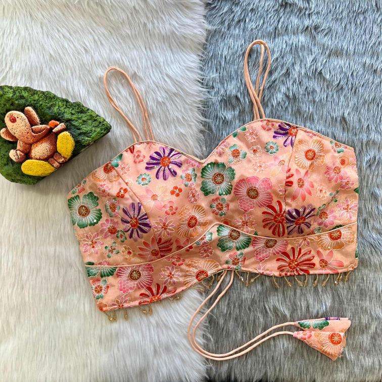 TEXOFAB PRESENTS NEW NOODLES STRIPS WESTERN BLOUSE COLOR-CREAM