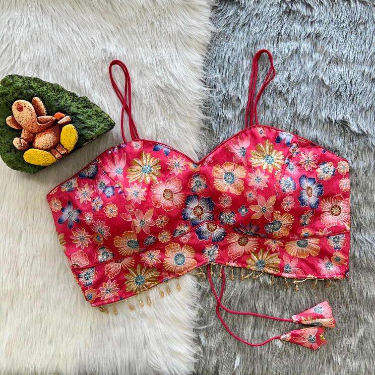 TEXOFAB PRESENTS NEW NOODLES STRIPS WESTERN BLOUSE COLOR-PINK