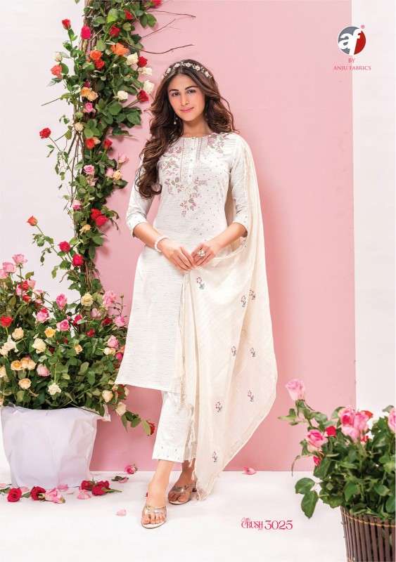 ANJU FABRICS PRESENTS NEW CATALOUGE COTTON CRUSH VOL-2 DESIGN NO-3025