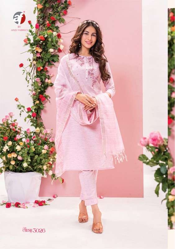 ANJU FABRICS PRESENTS NEW CATALOUGE COTTON CRUSH VOL-2 DESIGN NO-3026