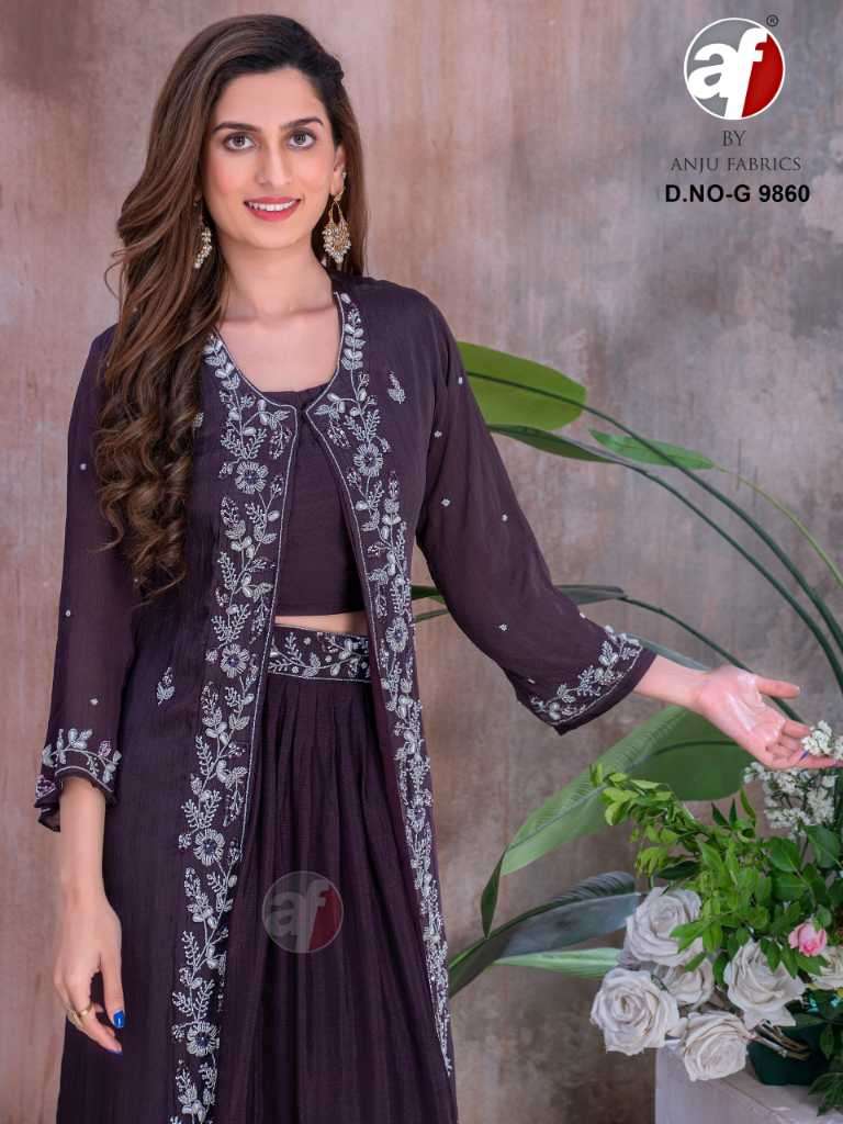 ANJU FABRICS PRESENTS NEW CATALOUGE D.NO:- G 9860