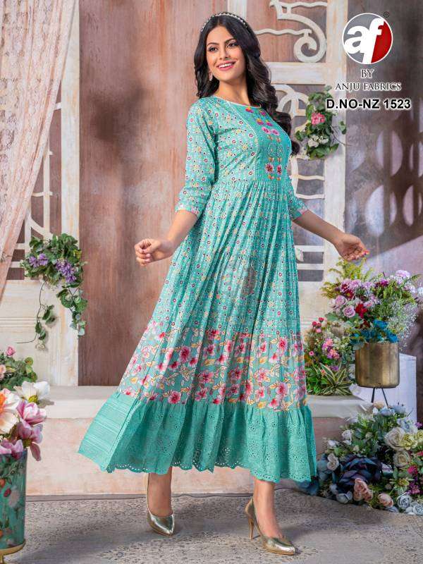 ANJU FABRICS PRESENTS NEW CATALOUGE D.NO:- NZ 1523