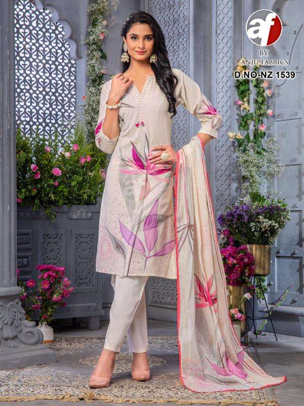 ANJU FABRICS PRESENTS NEW CATALOUGE D.NO:- NZ 1539