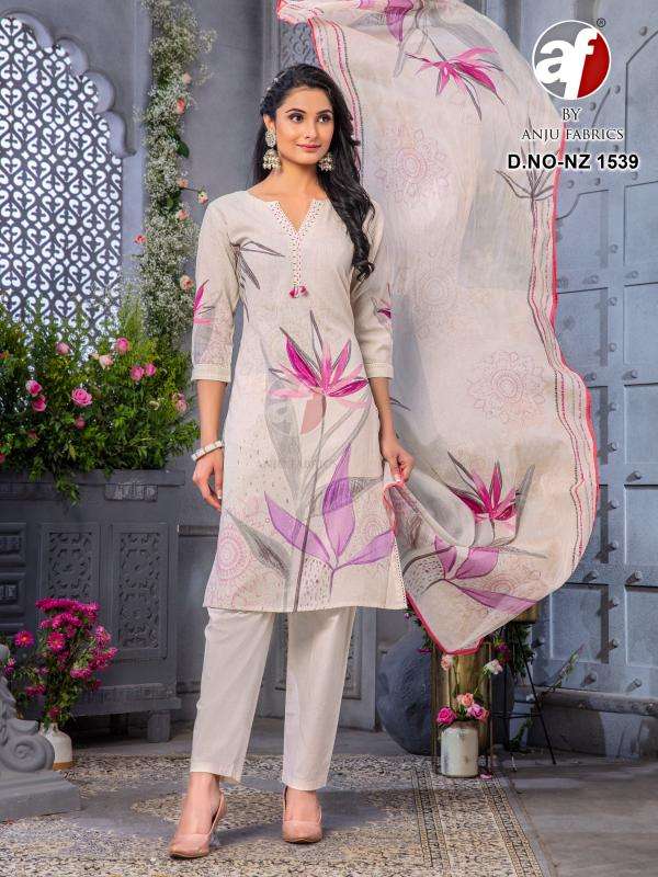 ANJU FABRICS PRESENTS NEW CATALOUGE D.NO:- NZ 1539