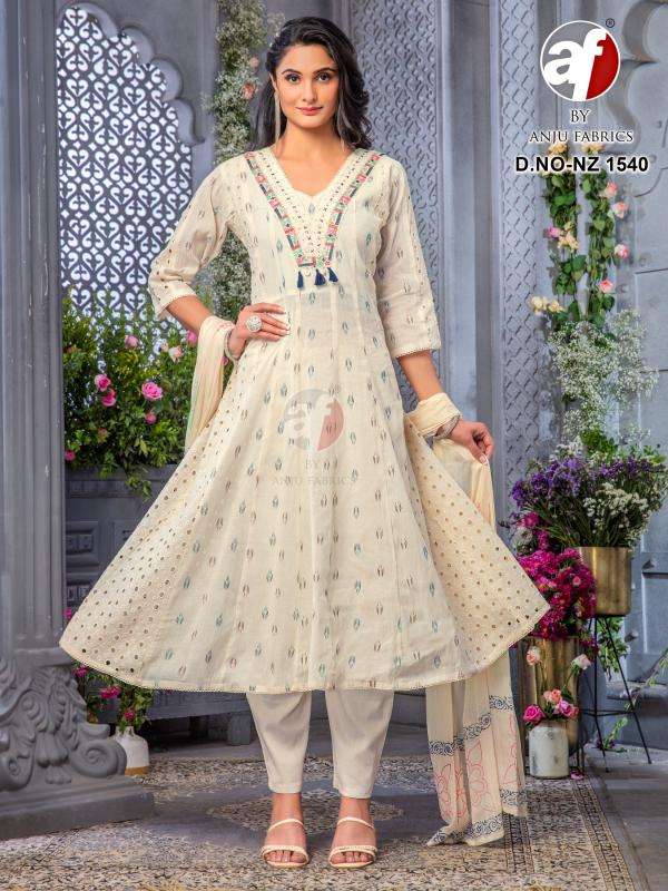 ANJU FABRICS PRESENTS NEW CATALOUGE D.NO:- NZ 1540