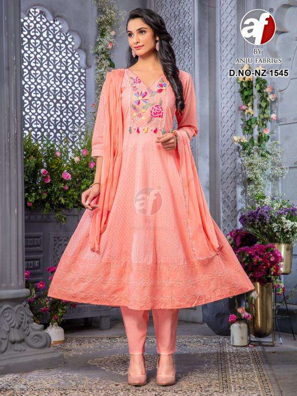 ANJU FABRICS PRESENTS NEW CATALOUGE D.NO:- NZ 1545