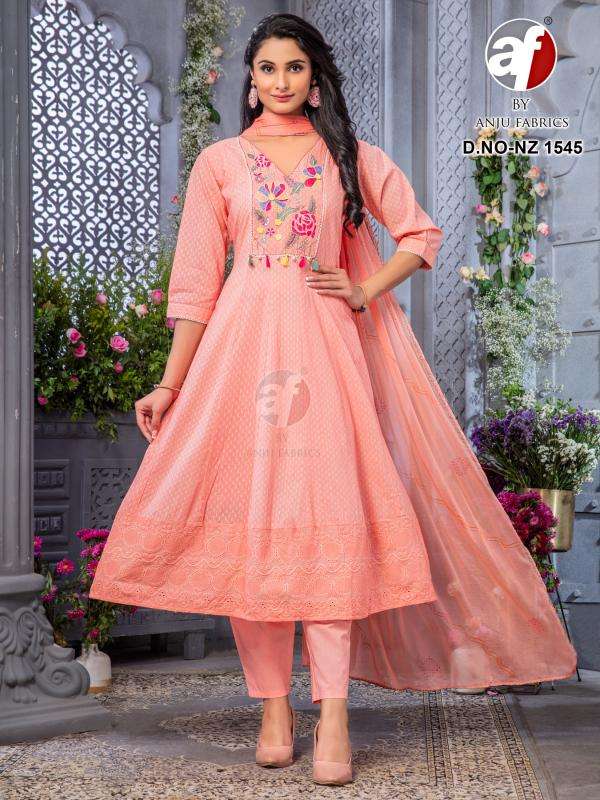 ANJU FABRICS PRESENTS NEW CATALOUGE D.NO:- NZ 1545